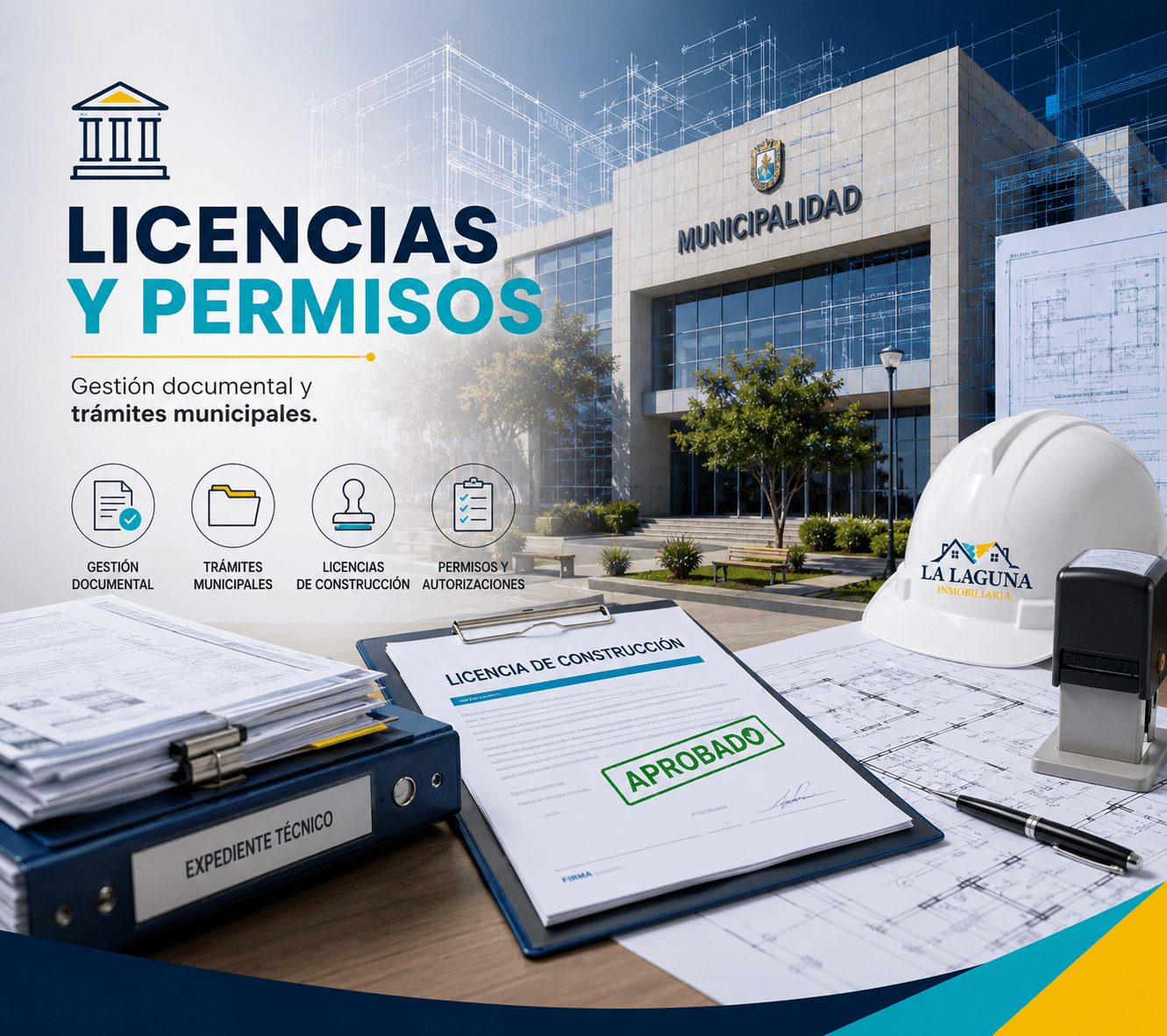 Servicio de licencias y permisos de inmobiliaria la laguna