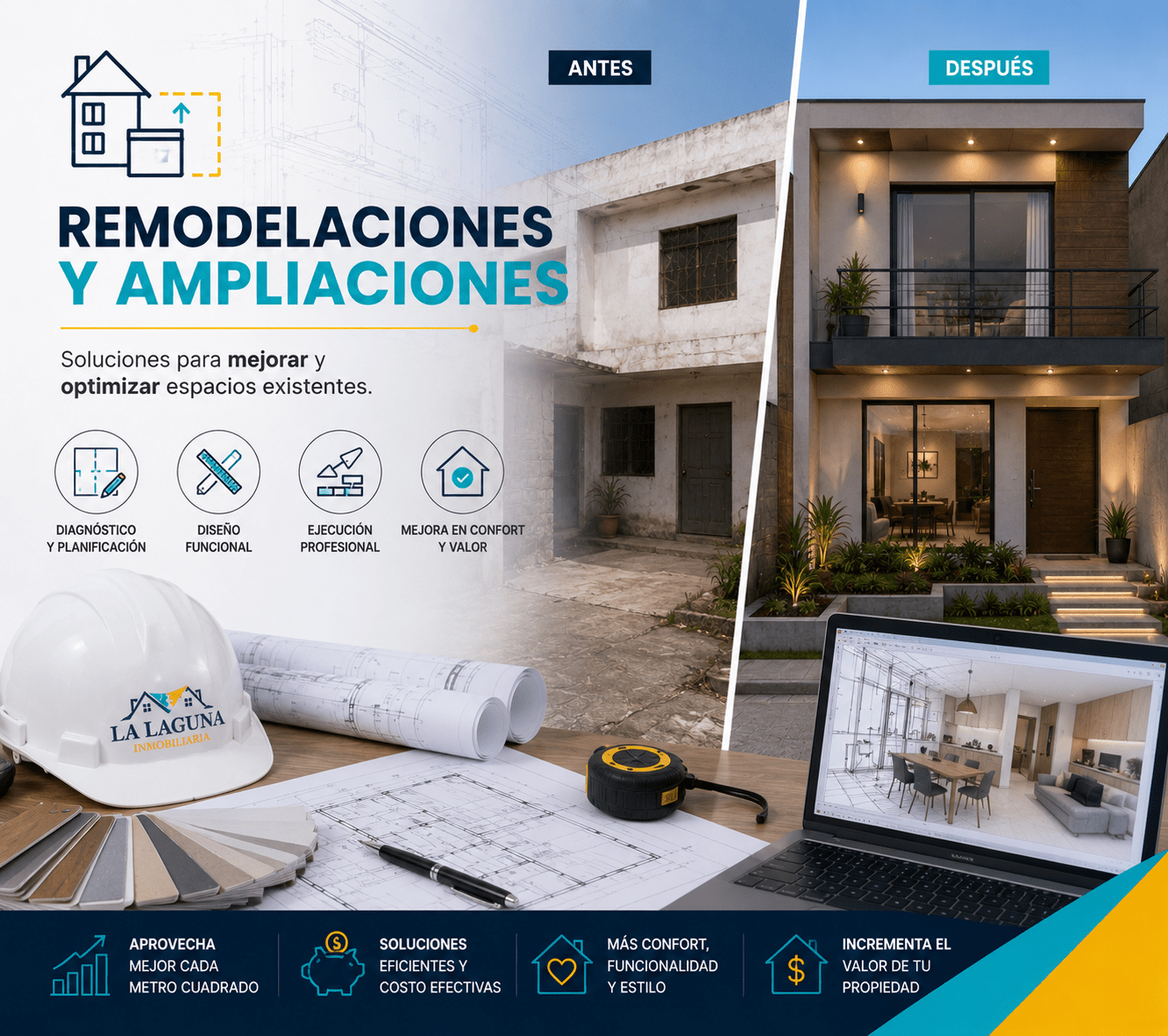 Servicios de remodelaciones y ampliaciones de inmobilairia la laguna de chepen